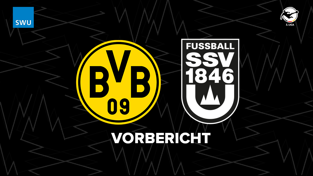 Der frischgebackene Drittligameister SSV Ulm 1846 Fussball gastiert bei Borussia Dortmund II